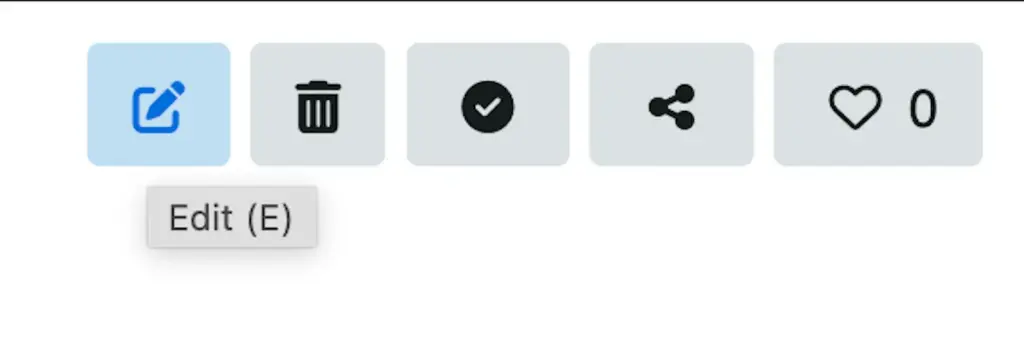 Tobacora photo page with the edit option available for an already uploaded image.